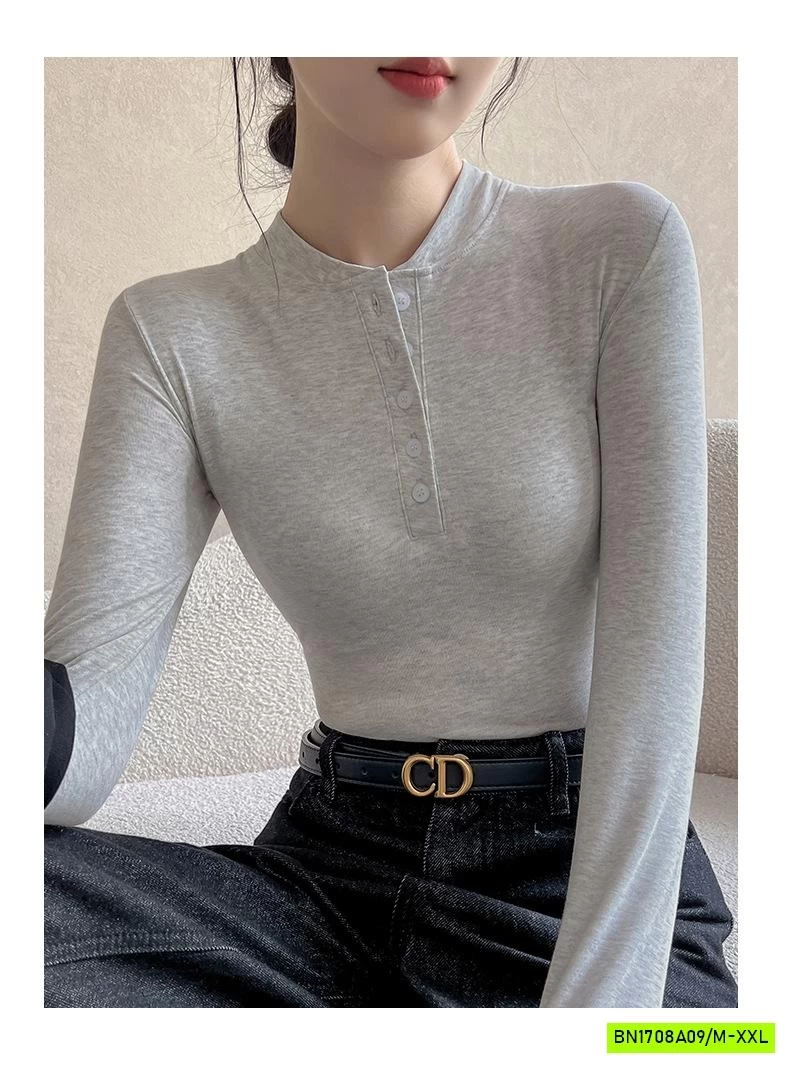 ÁO THUN BOZIP CỔ TRỤ CÚC NGỰC