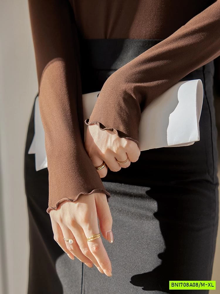 ÁO GIỮ NHIỆT CỔ VIỀN BÈO VINTAGE