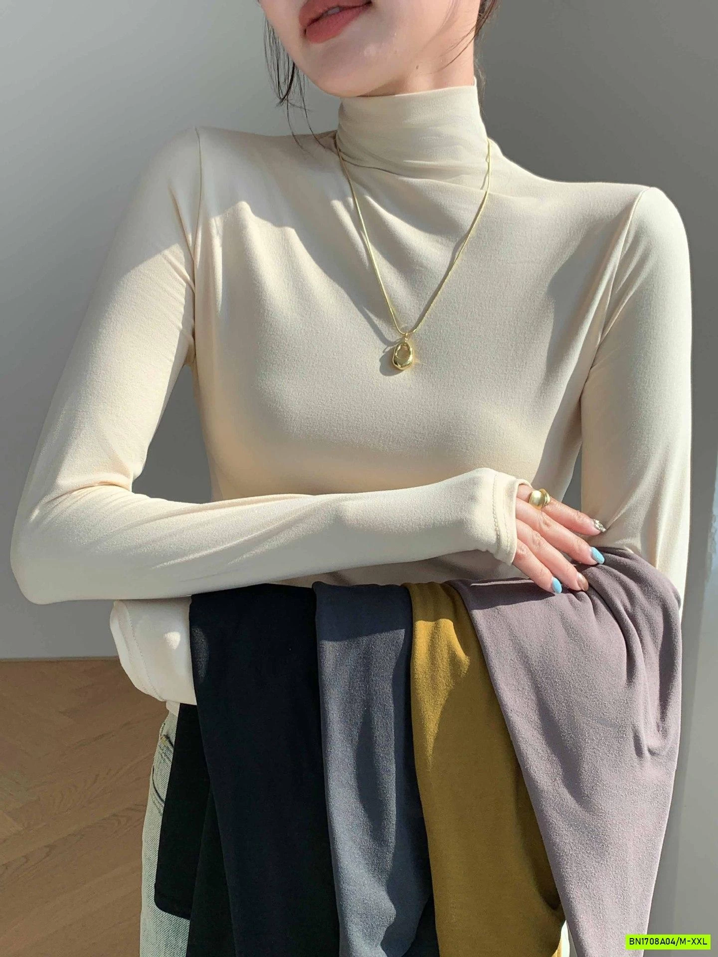 ÁO GIỮ NHIỆT CỔ 5P