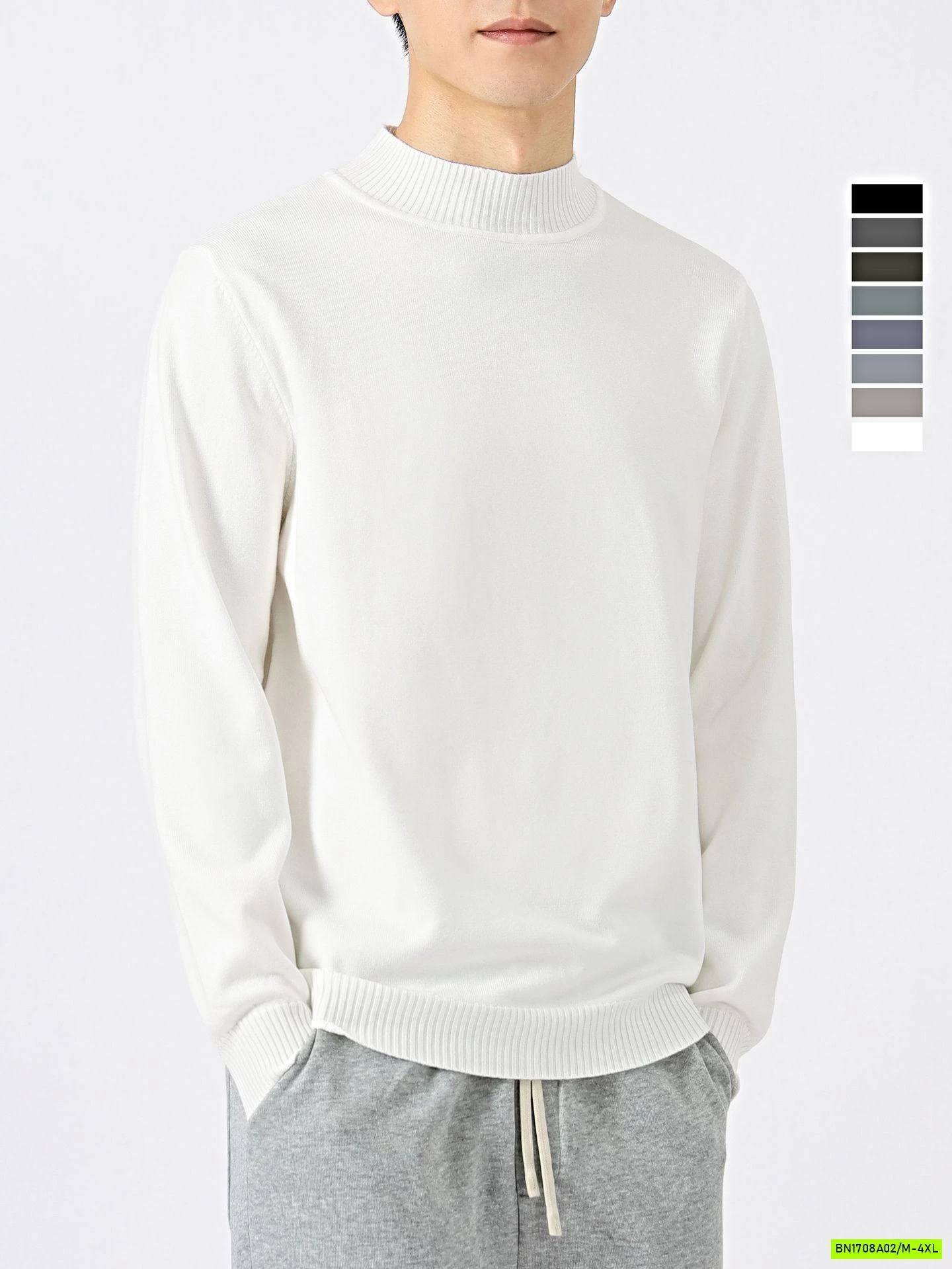 ÁO LEN CỔ 3P TRƠN MÀU