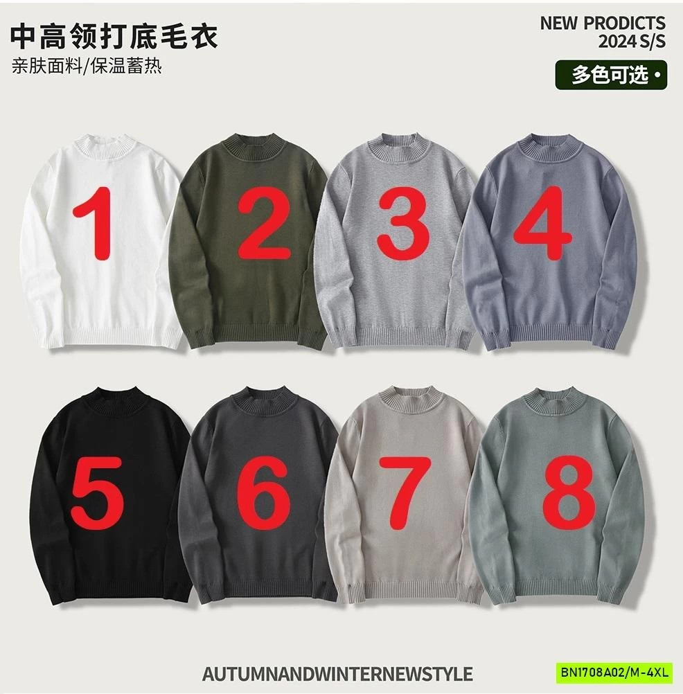 ÁO LEN CỔ 3P TRƠN MÀU