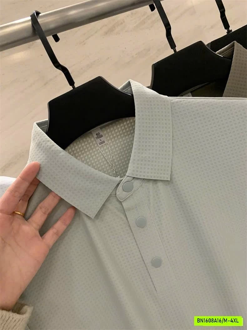 POLO BĂNG LỤA KO ĐƯỜNG MAY NAM