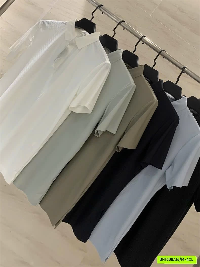 POLO BĂNG LỤA KO ĐƯỜNG MAY NAM