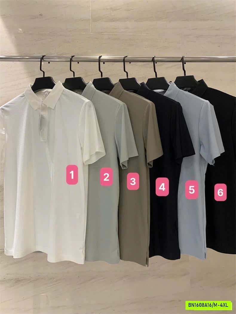 POLO BĂNG LỤA KO ĐƯỜNG MAY NAM