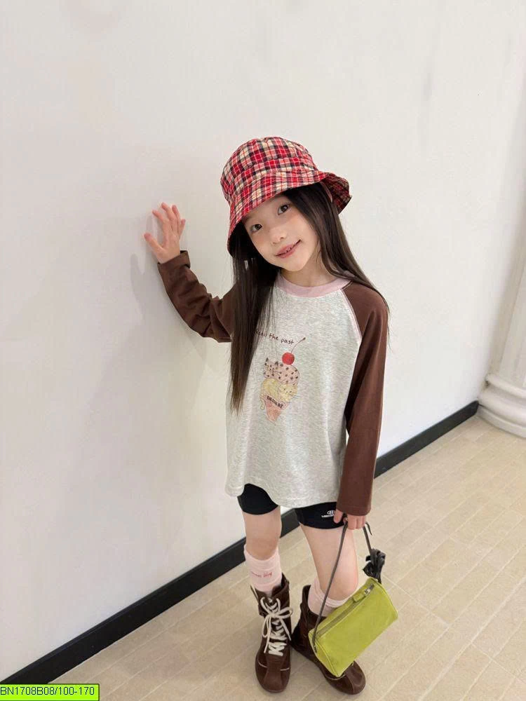 ÁO THUN PHỐI MÀU TAY AMBB 26E107
