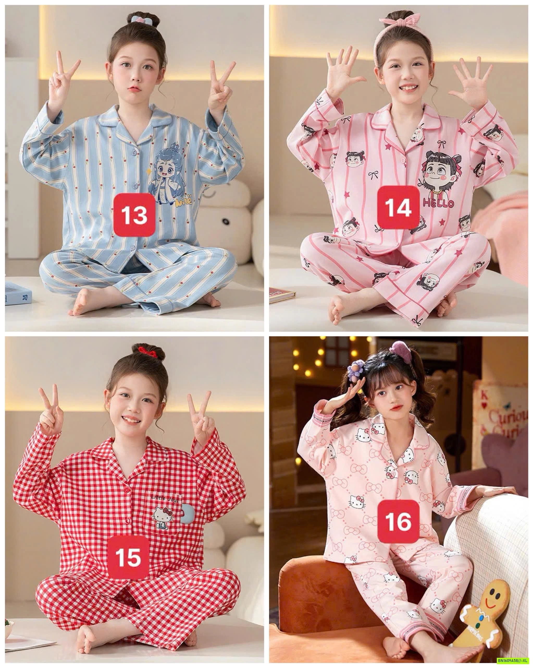 PIZAMA COTTON MẸ BÉ