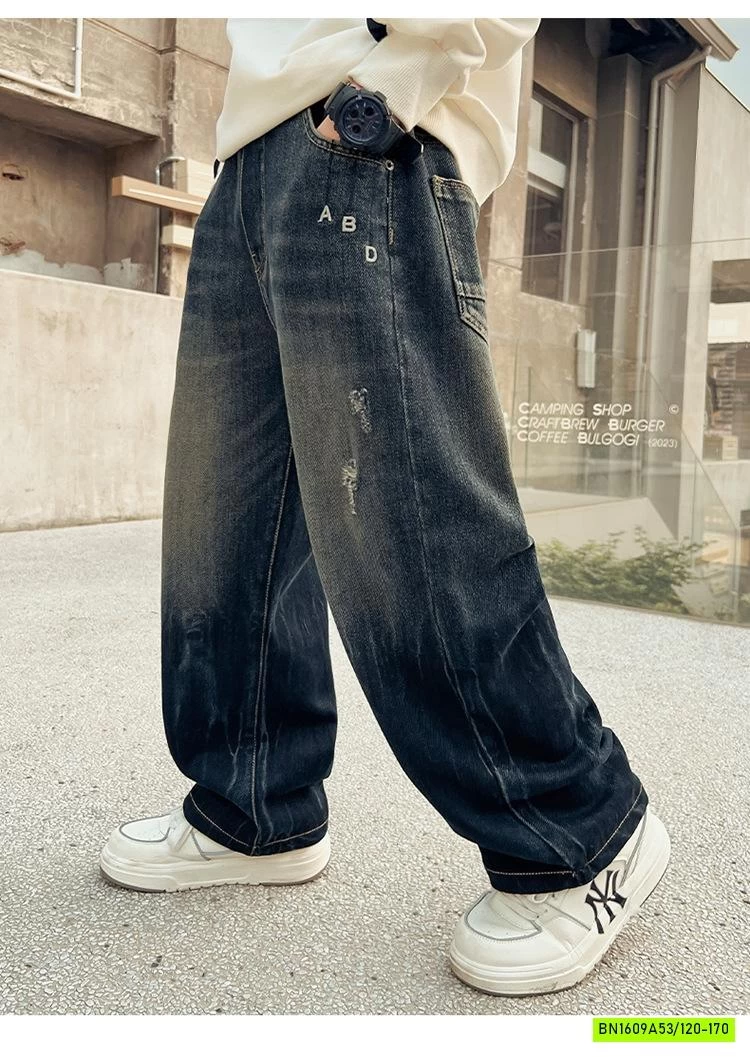 JEANS SUÔNG LOANG CÀO RÁCH