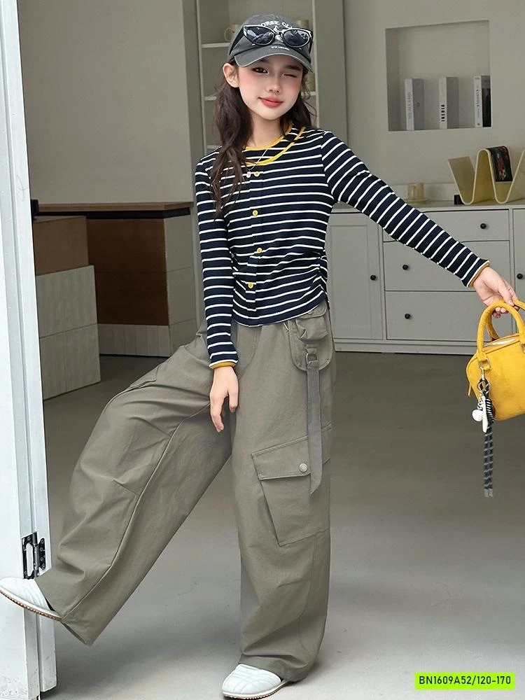 CROPTOP KẺ MIX JOGGER GIÓ
