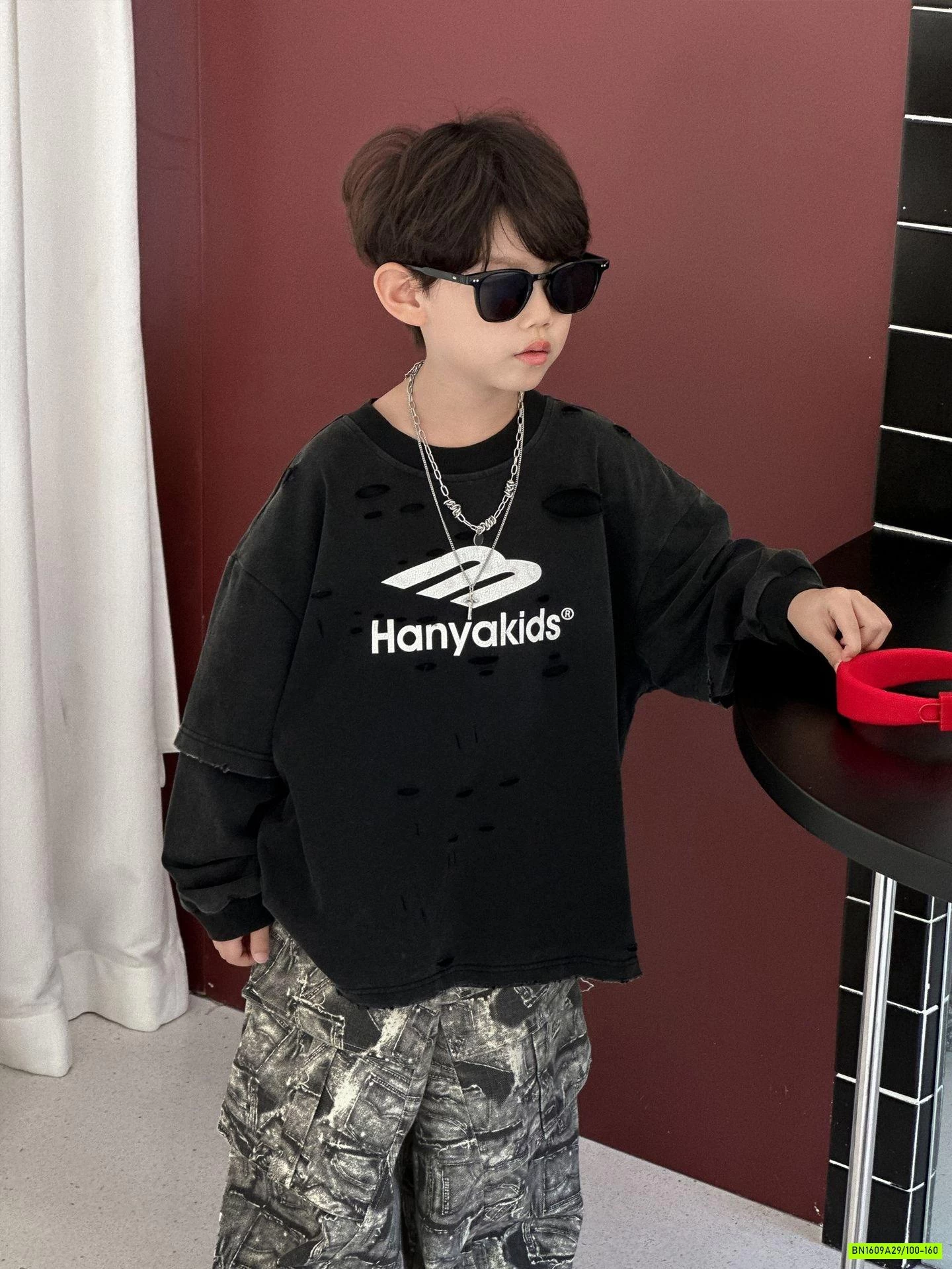 ÁO THUN ĐEN BẠC MÀU GIẢ 2 LỚP