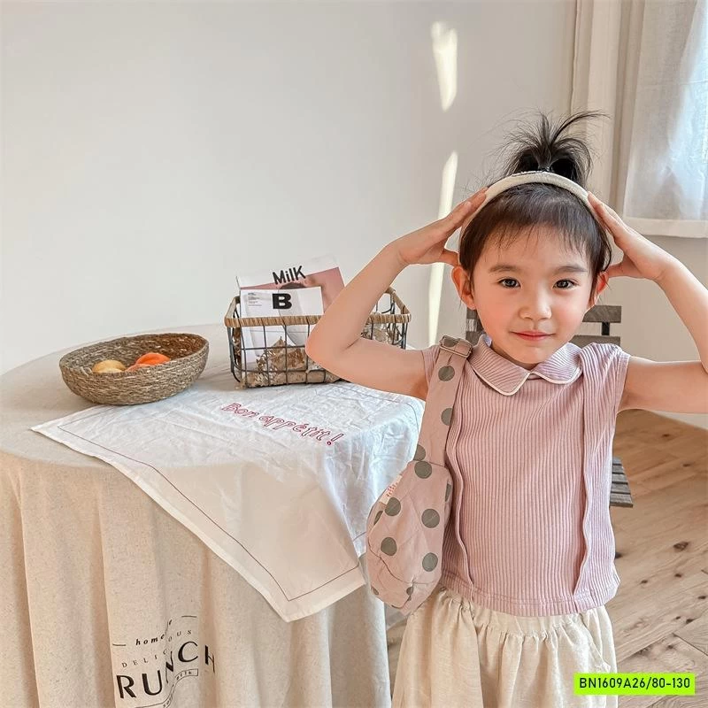 ÁO GÂN SÁT NÁCH CỔ SEN ADBABY