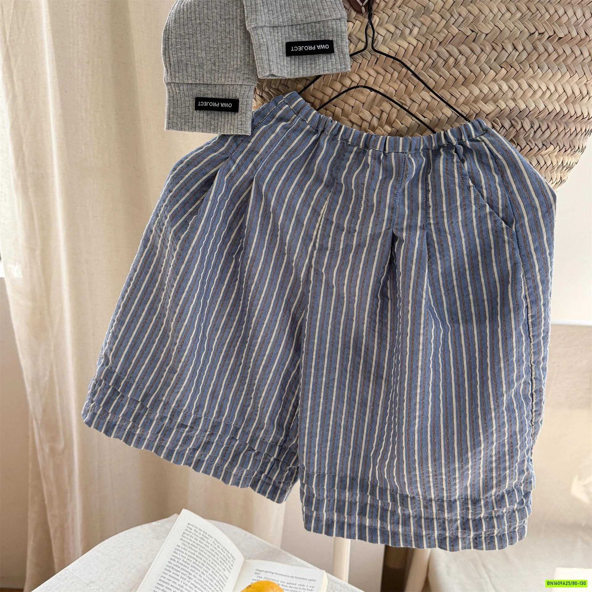 QUẦN ĐŨI ỐNG RỘNG SỌC ADBABY