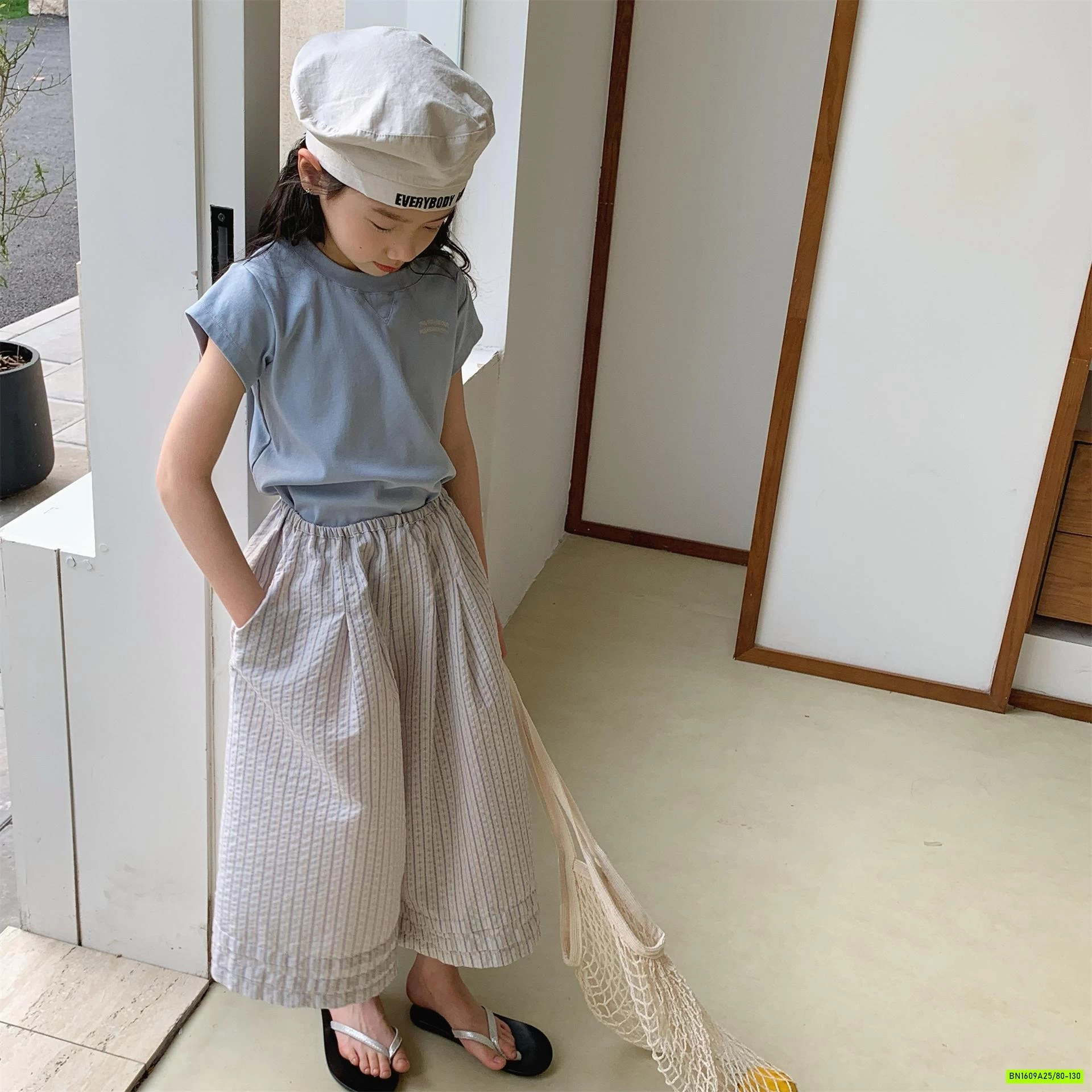 QUẦN ĐŨI ỐNG RỘNG SỌC ADBABY