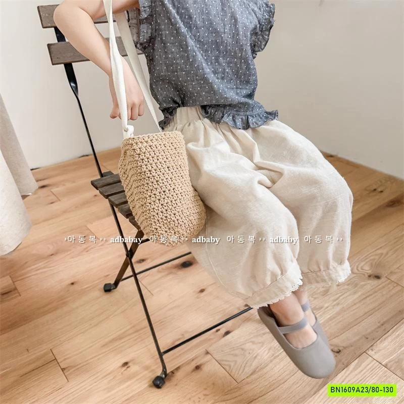 QUẦN BOOM ĐŨI LỠ VIỀN REN ADBABY