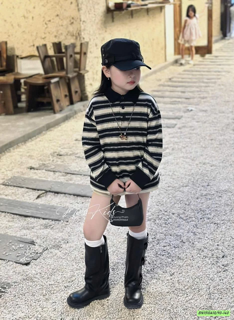 ÁO THUN CỔ POLO KẺ PHỐI MÀU