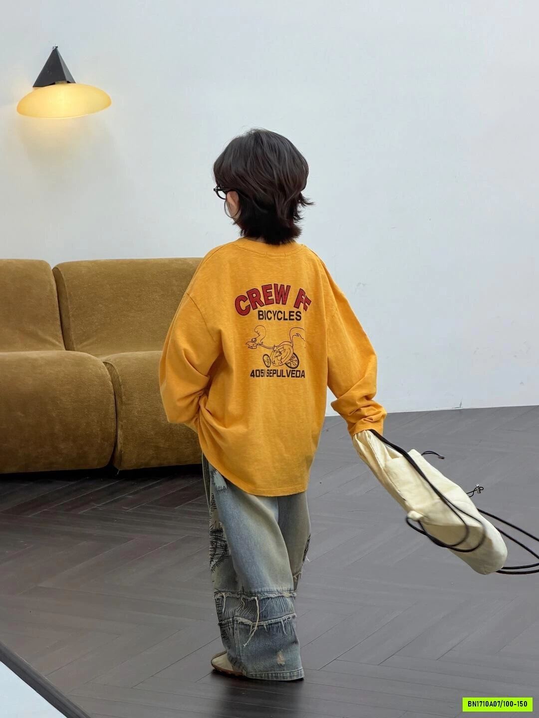 SÉT ÁO VÀNG MIX JEANS CÁ TÍNH