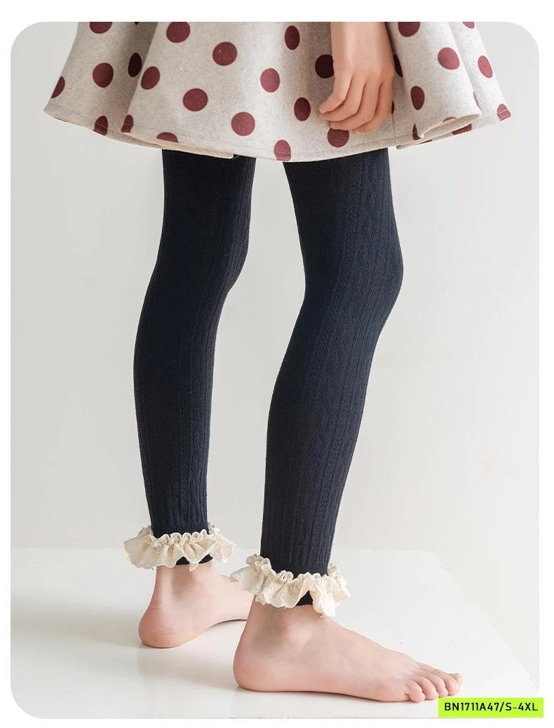 QUẦN TẤT GÂN VIỀN REN