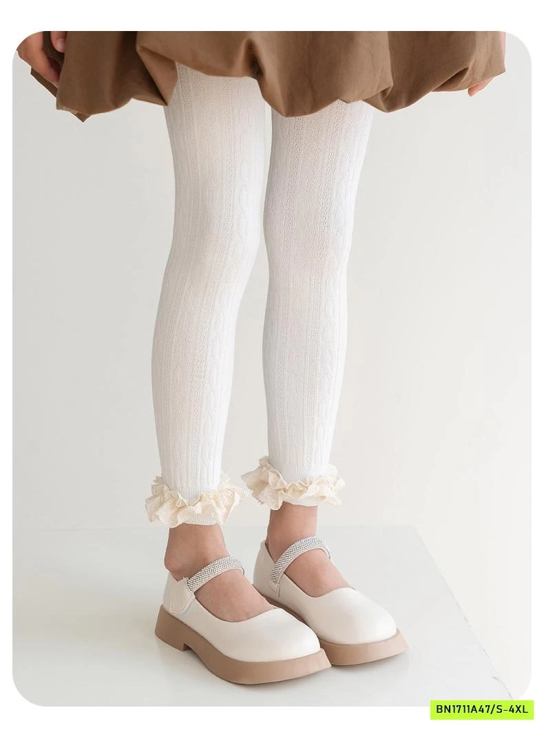 QUẦN TẤT GÂN VIỀN REN