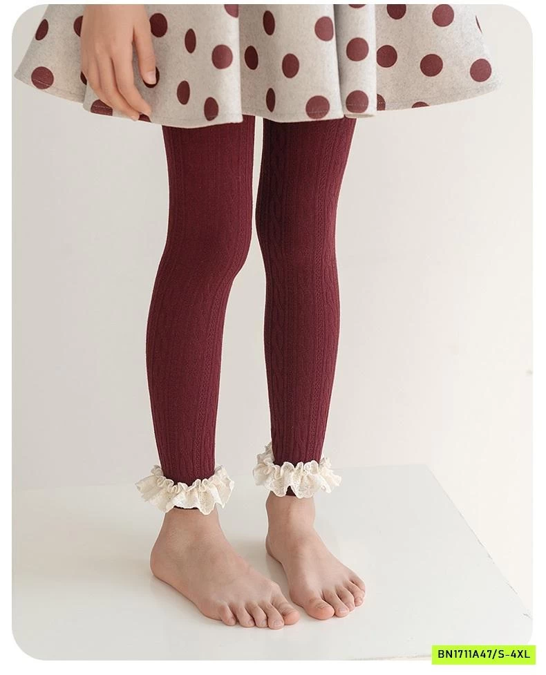 QUẦN TẤT GÂN VIỀN REN