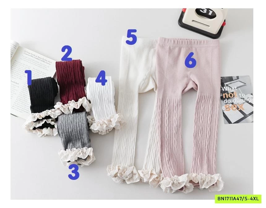 QUẦN TẤT GÂN VIỀN REN