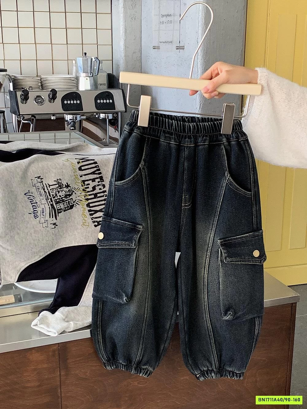 JEANS TÚI HỘP LÓT LÔNG CỪU BẠC GỐI