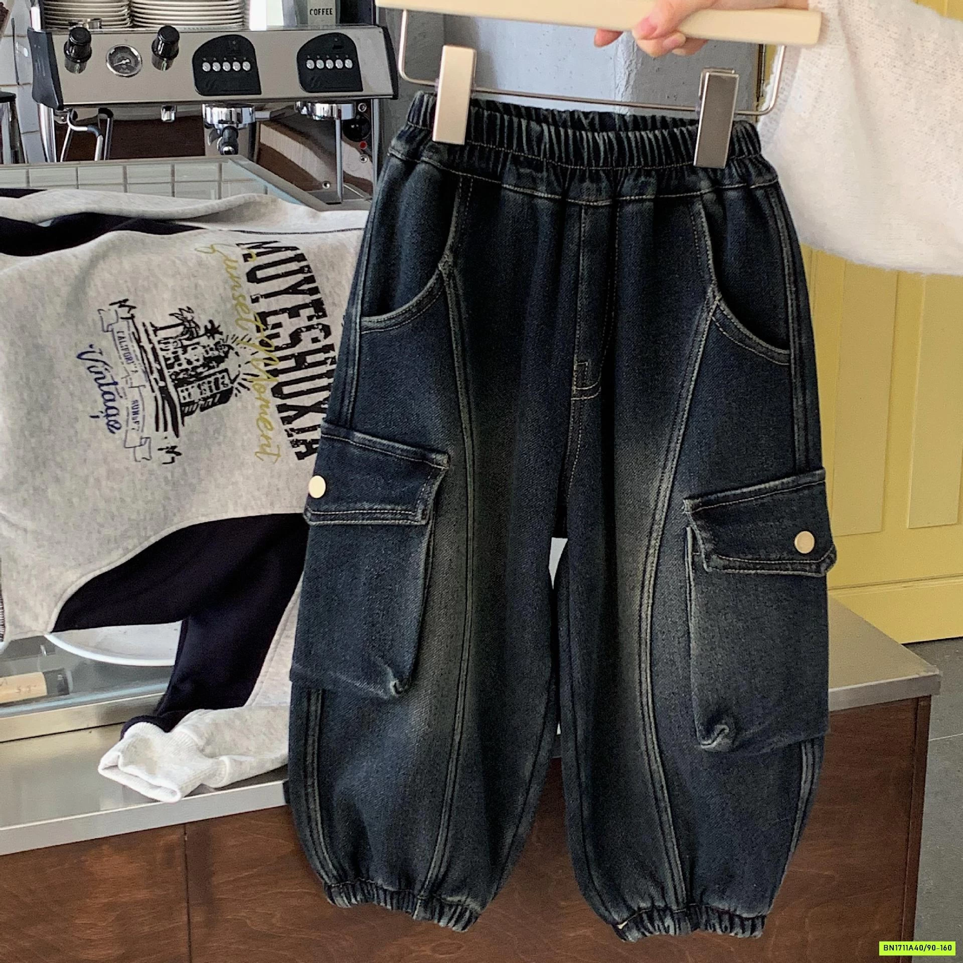 JEANS TÚI HỘP LÓT LÔNG CỪU BẠC GỐI