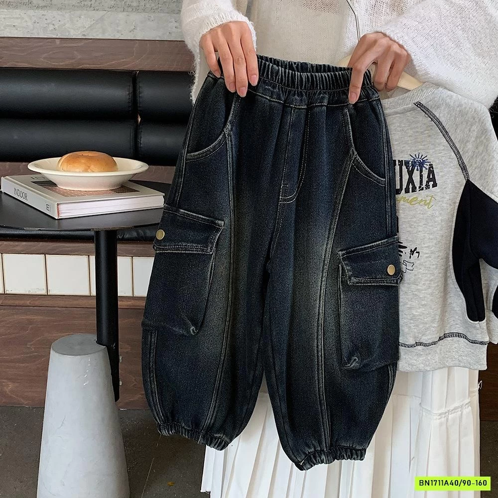 JEANS TÚI HỘP LÓT LÔNG CỪU BẠC GỐI