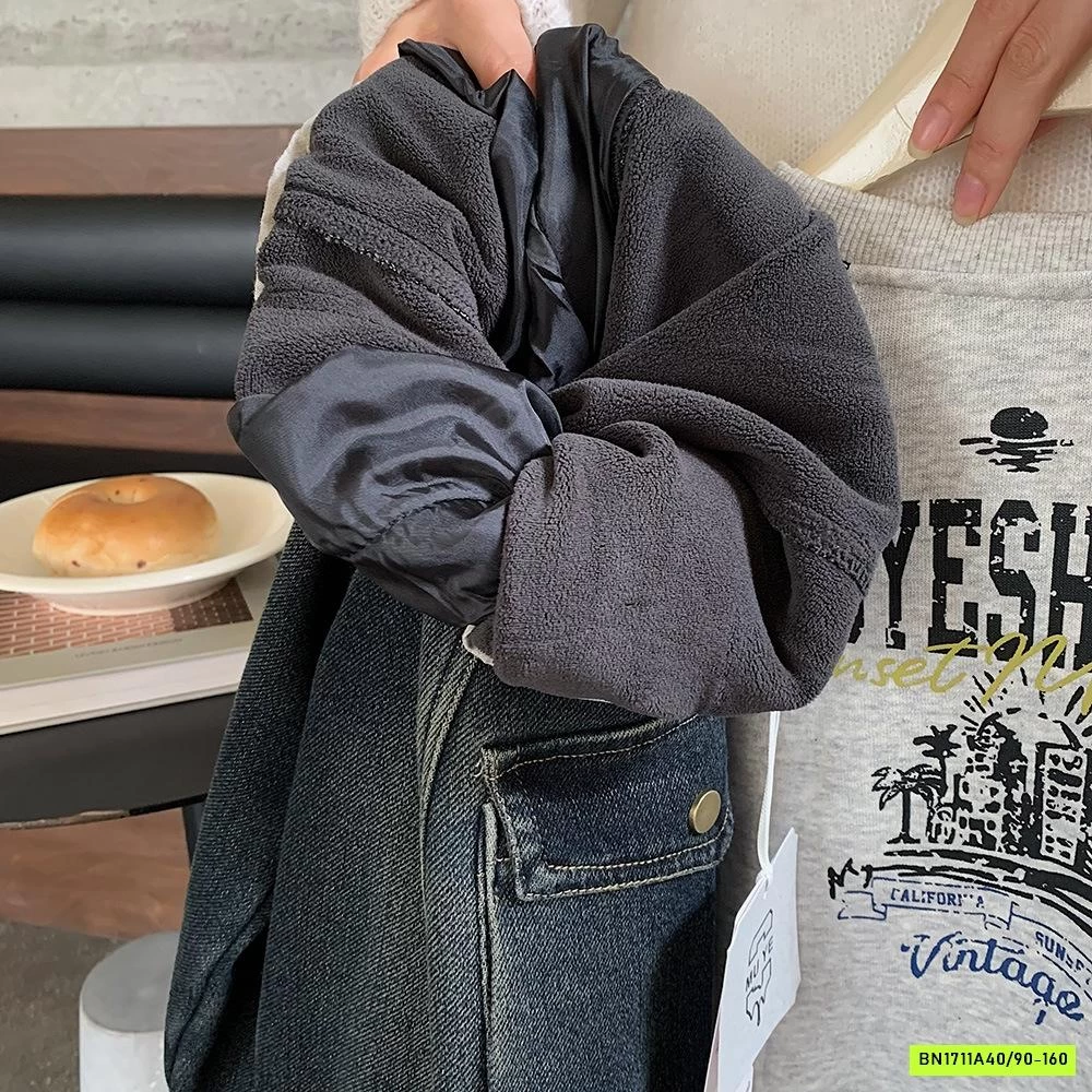 JEANS TÚI HỘP LÓT LÔNG CỪU BẠC GỐI