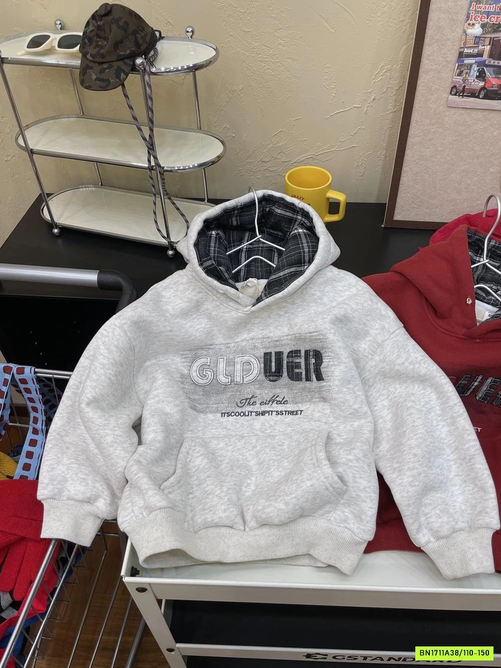 HOODIE NỈ TÚI TRƯỚC LÓT NHUNG