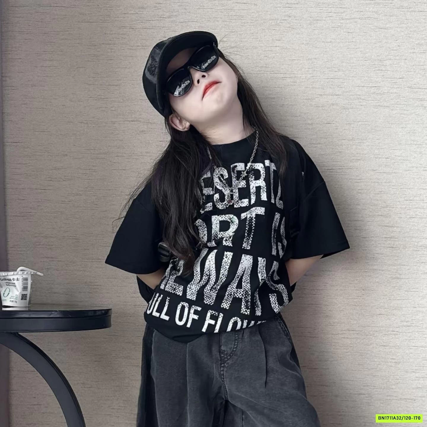 ÁO CHỮ MIX QUẦN SUÔNG