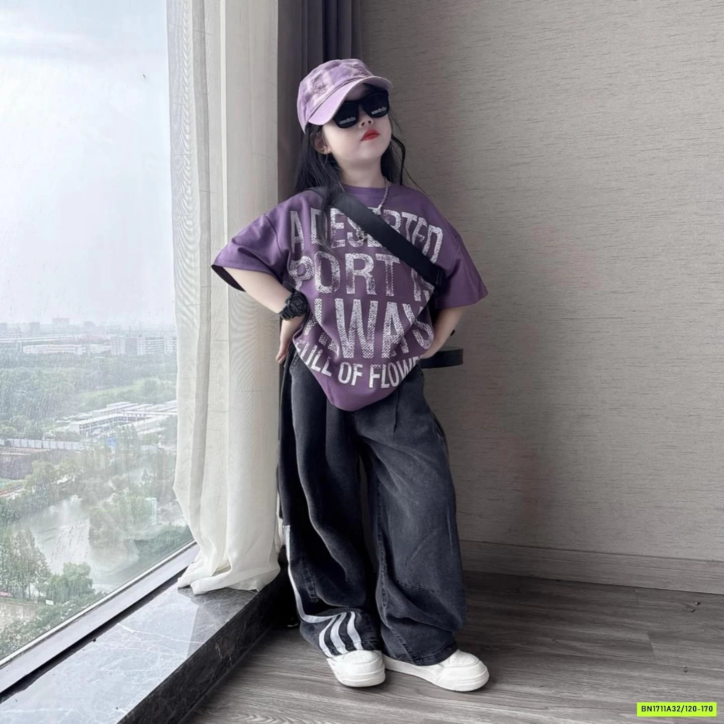 ÁO CHỮ MIX QUẦN SUÔNG