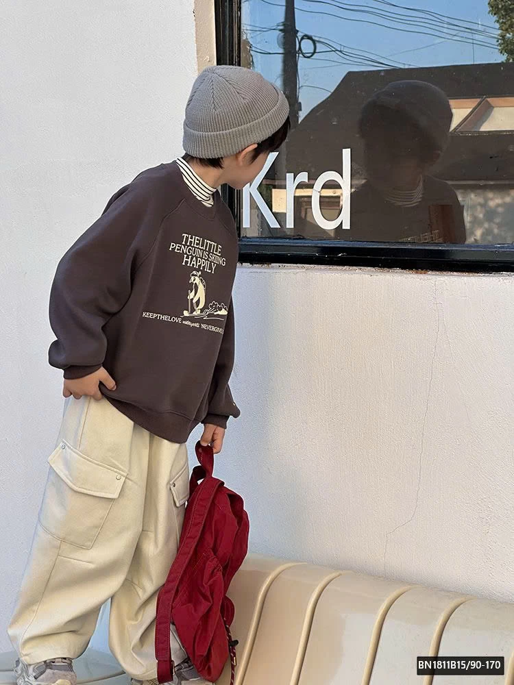 ÁO NỈ CHIM CÁNH CỤT LÓT LÔNG  AMBB  24A138