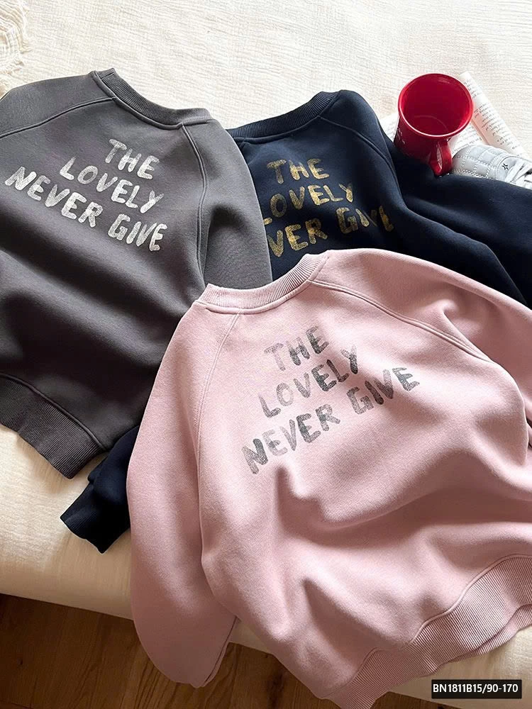 ÁO NỈ CHIM CÁNH CỤT LÓT LÔNG  AMBB  24A138