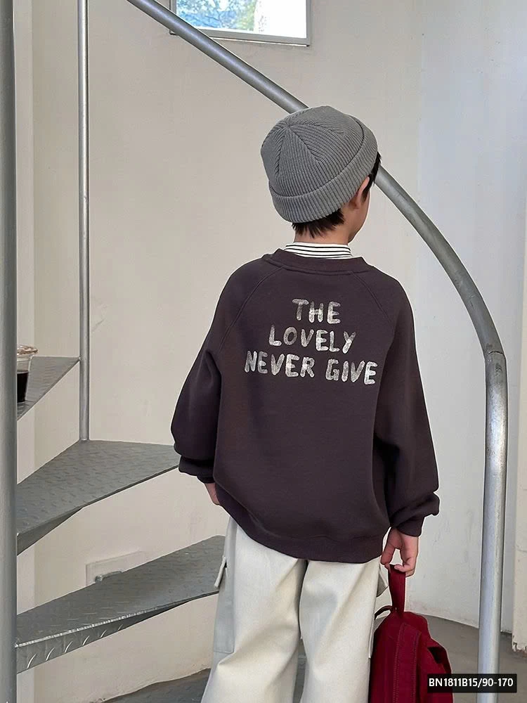 ÁO NỈ CHIM CÁNH CỤT LÓT LÔNG  AMBB  24A138