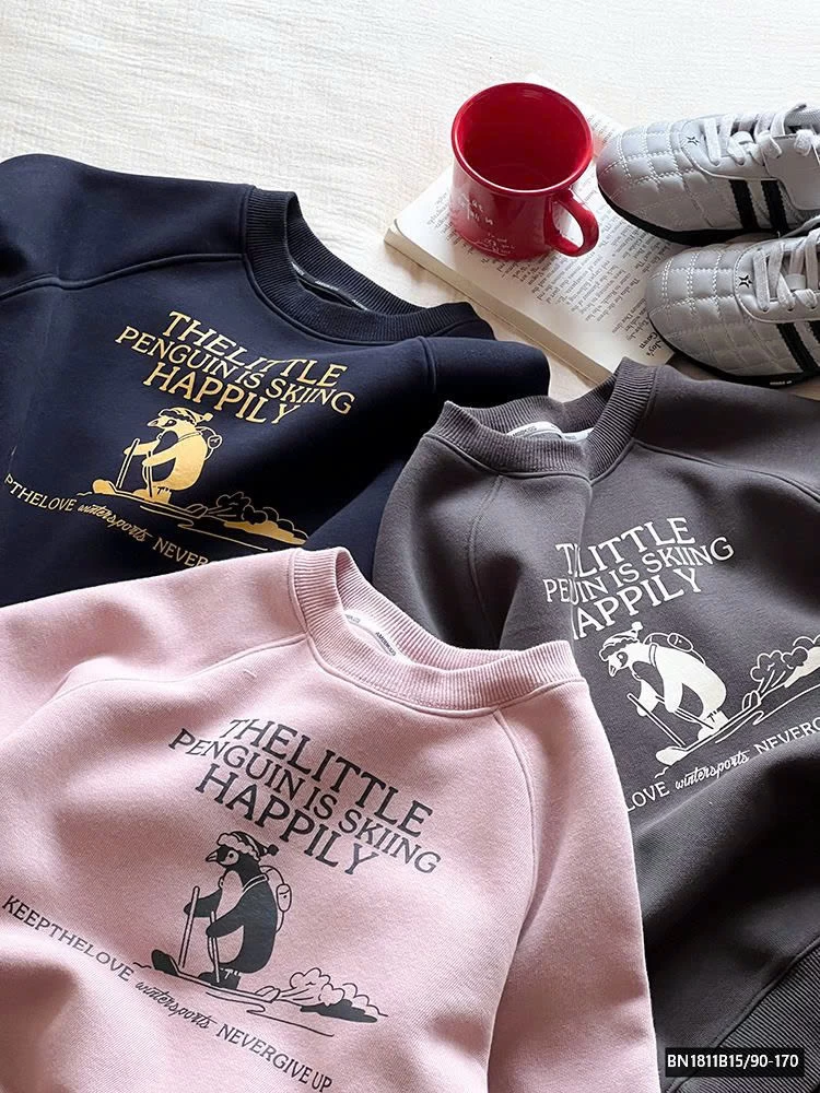 ÁO NỈ CHIM CÁNH CỤT LÓT LÔNG  AMBB  24A138