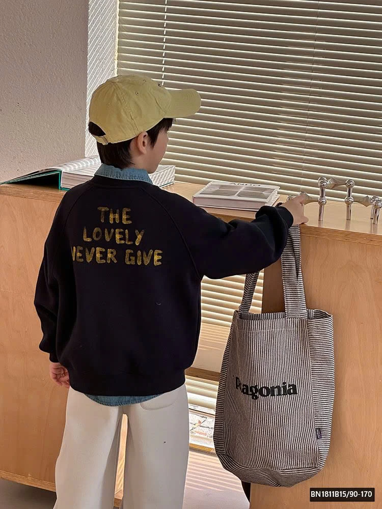 ÁO NỈ CHIM CÁNH CỤT LÓT LÔNG  AMBB  24A138