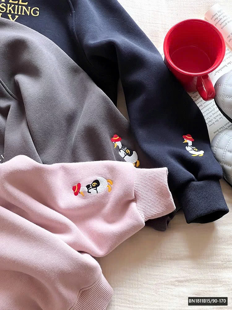 ÁO NỈ CHIM CÁNH CỤT LÓT LÔNG  AMBB  24A138