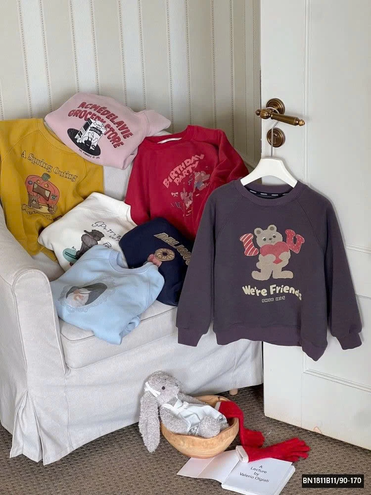 BỘ SƯU TẬP ÁO NỈ GẤU LÓT LÔNG AMBB  25H047