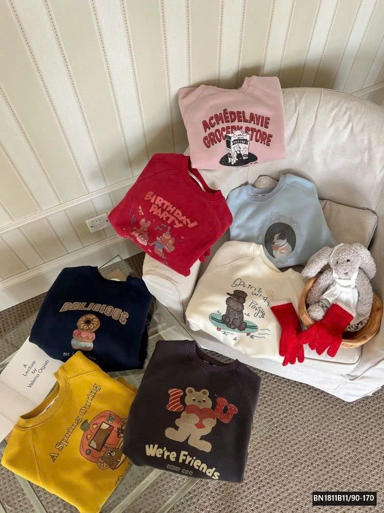 BỘ SƯU TẬP ÁO NỈ GẤU LÓT LÔNG AMBB  25H047