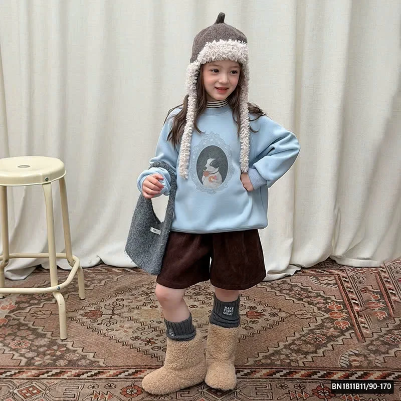 BỘ SƯU TẬP ÁO NỈ GẤU LÓT LÔNG AMBB  25H047