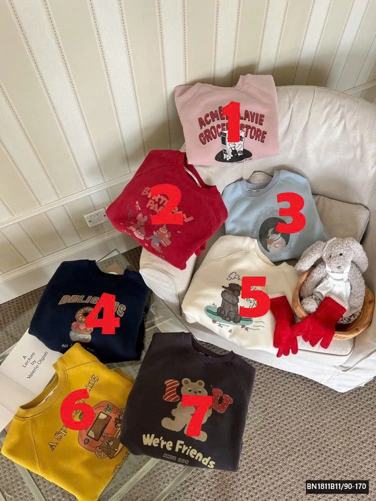 BỘ SƯU TẬP ÁO NỈ GẤU LÓT LÔNG AMBB  25H047