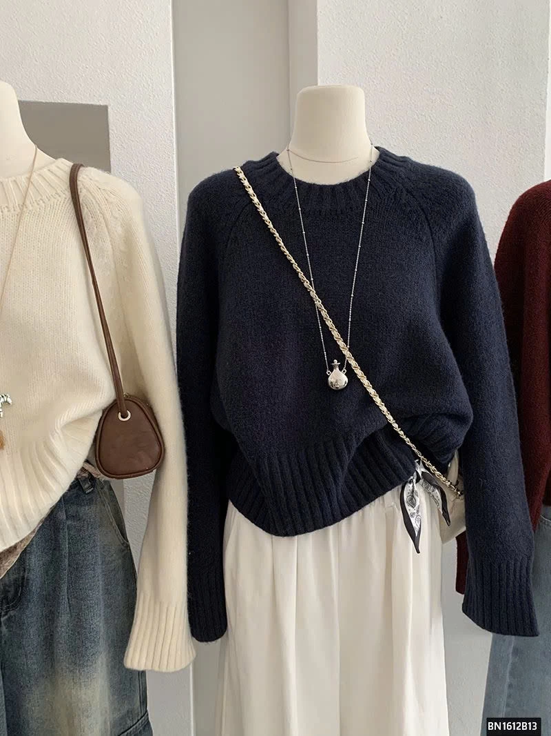 ÁO LEN TRƠN CỔ TRÒN NỮ