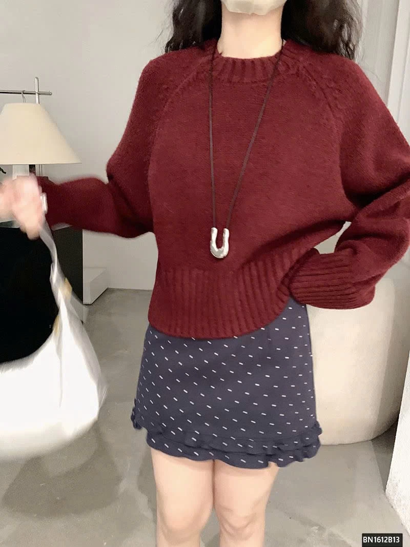 ÁO LEN TRƠN CỔ TRÒN NỮ