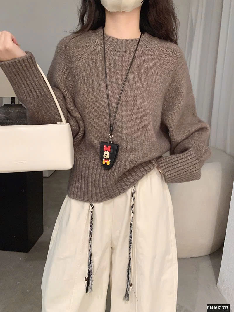 ÁO LEN TRƠN CỔ TRÒN NỮ