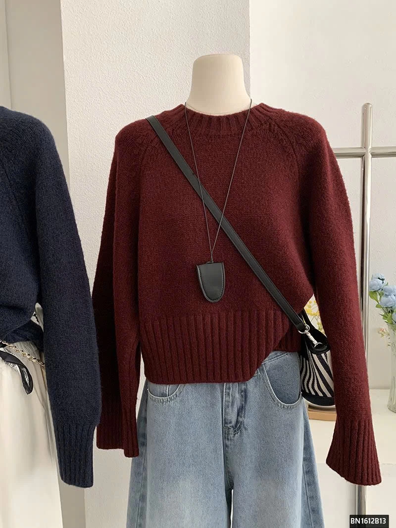 ÁO LEN TRƠN CỔ TRÒN NỮ