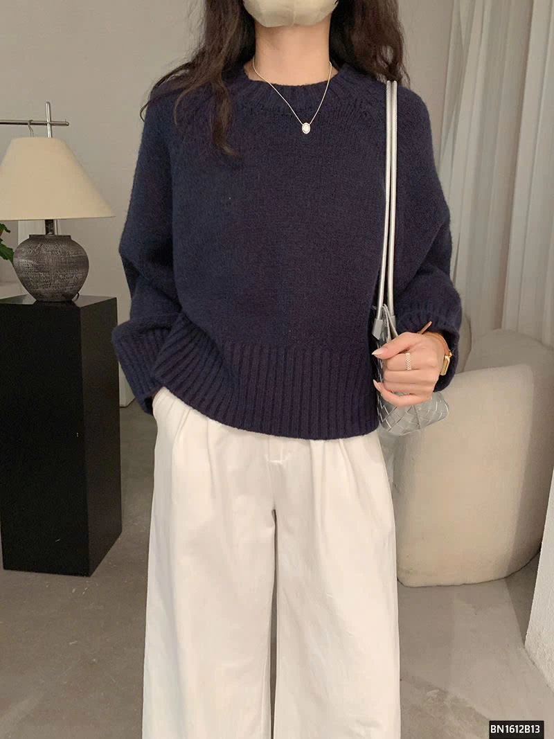 ÁO LEN TRƠN CỔ TRÒN NỮ