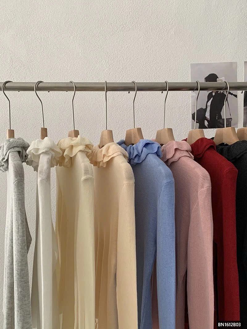 ÁO LEN CỔ BÈO NỮ