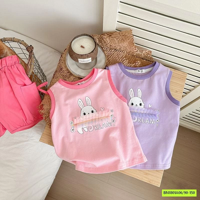 ÁO SÁT NÁCH THỎ PHỐI REN