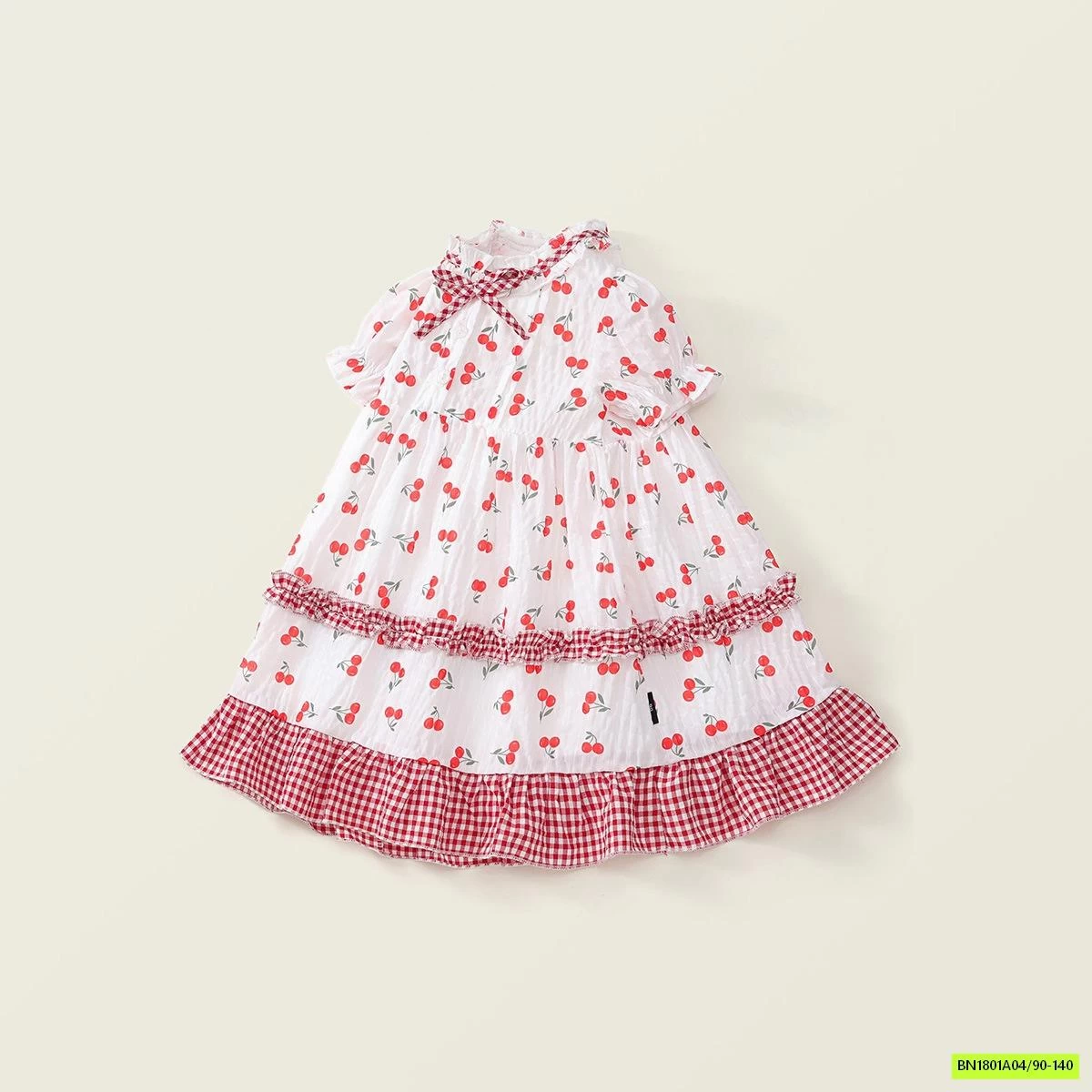 ĐẦM HOA NHÍ CHERRY TAY BỒNG PREMIUM