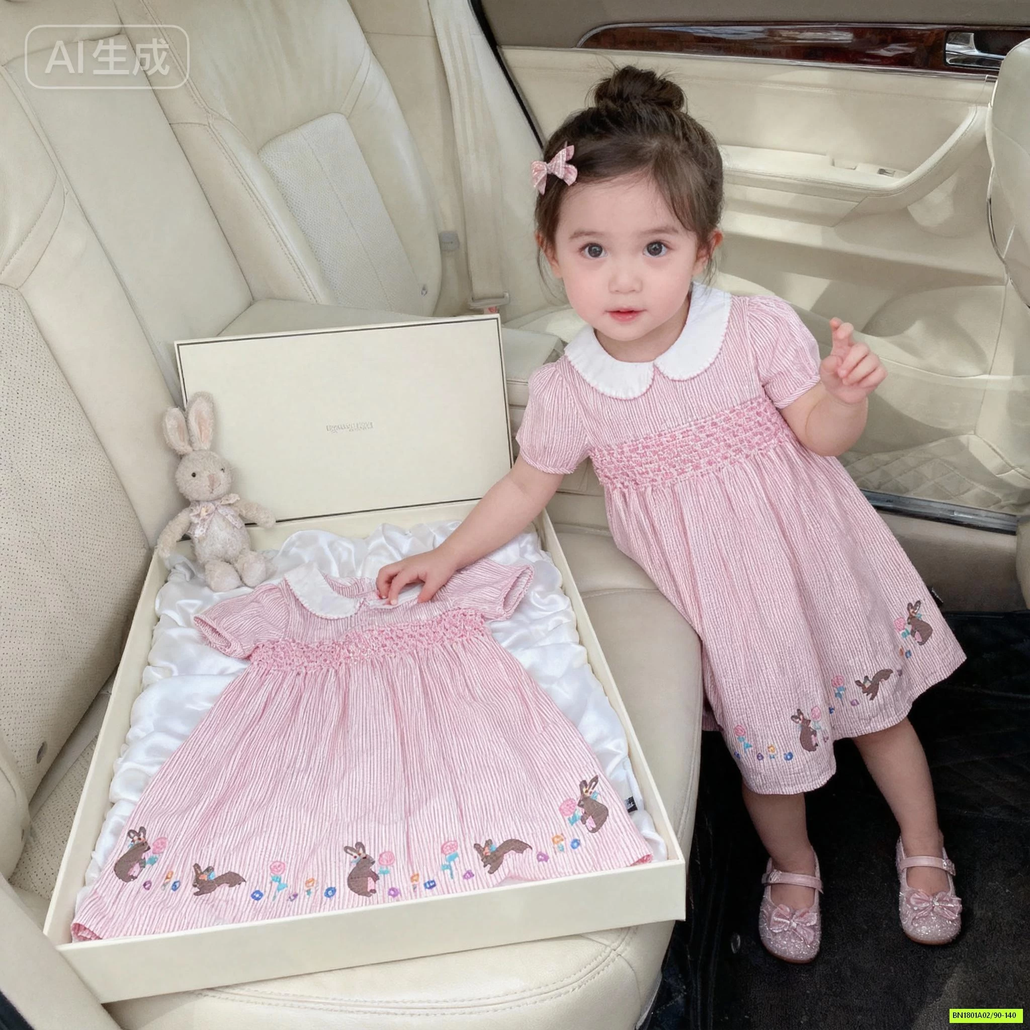 ĐẦM HỒNG THÊU CỔ SEN PREMIUM