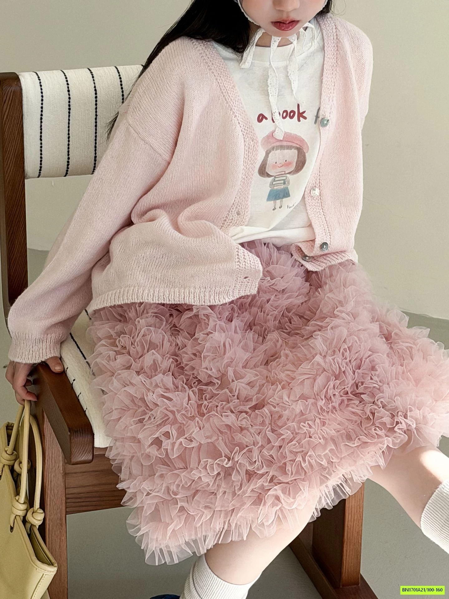 SÉT CARDIGAN MIX CV HỒNG